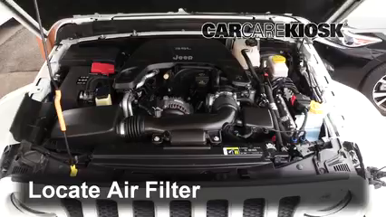 2018 Jeep Wrangler Unlimited Sport 3.6L V6 Air Filter (Engine) Check